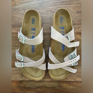 Birkenstocks Franca Leather Yomo in Lilac. EU 8, US 7-7.5. Brand new